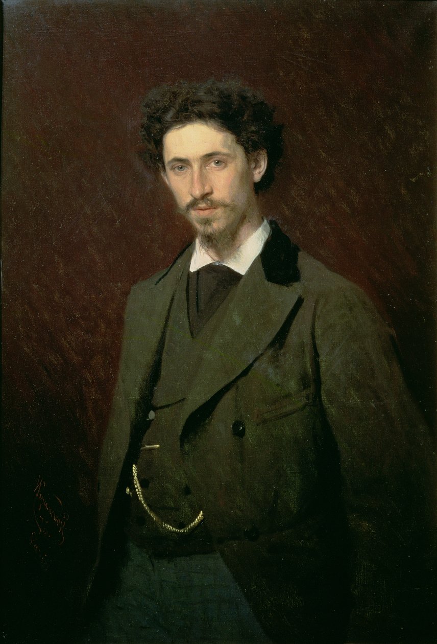 Retrato de Ilya Efimovich Repin, 1876 de Ivan Nikolaevich Kramskoy