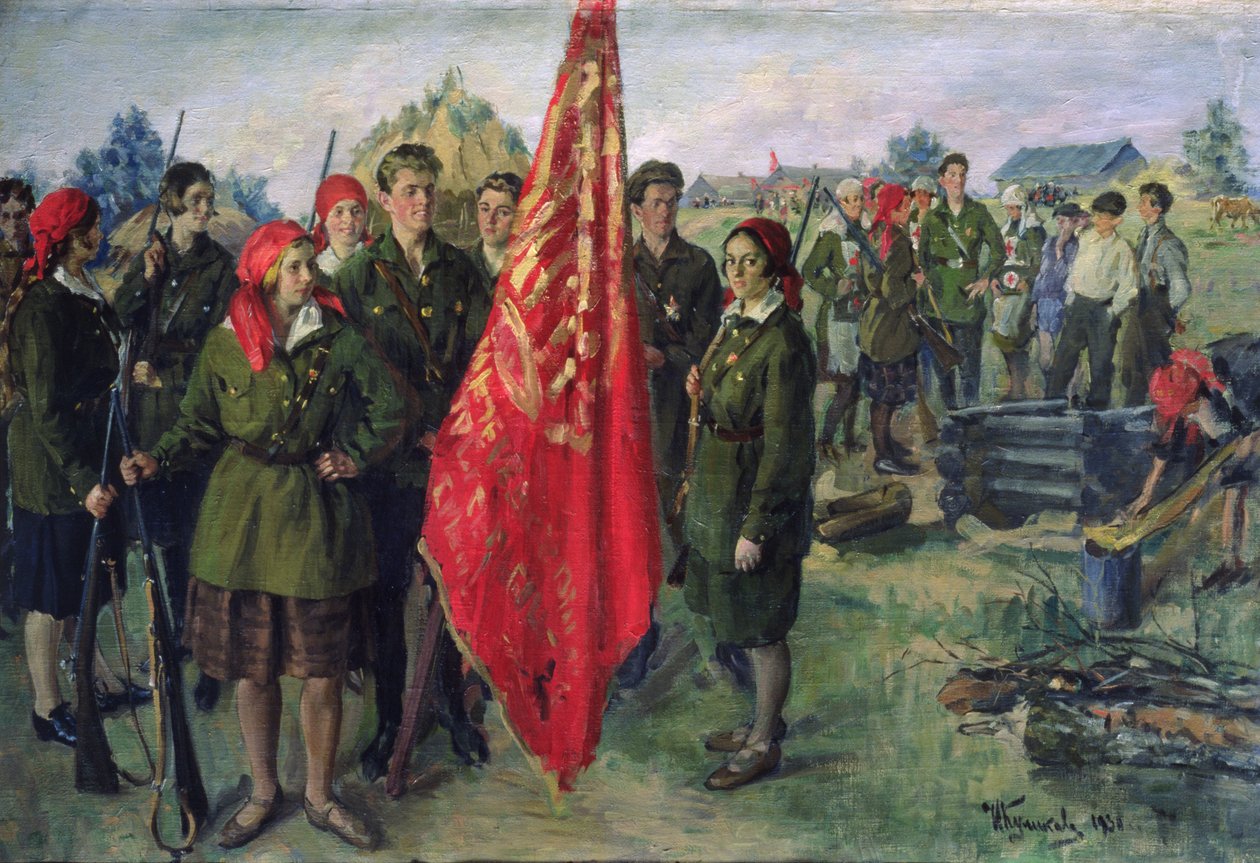 Komsomol Militarizado, 1930 de Ivan Semyonovich Kulikov