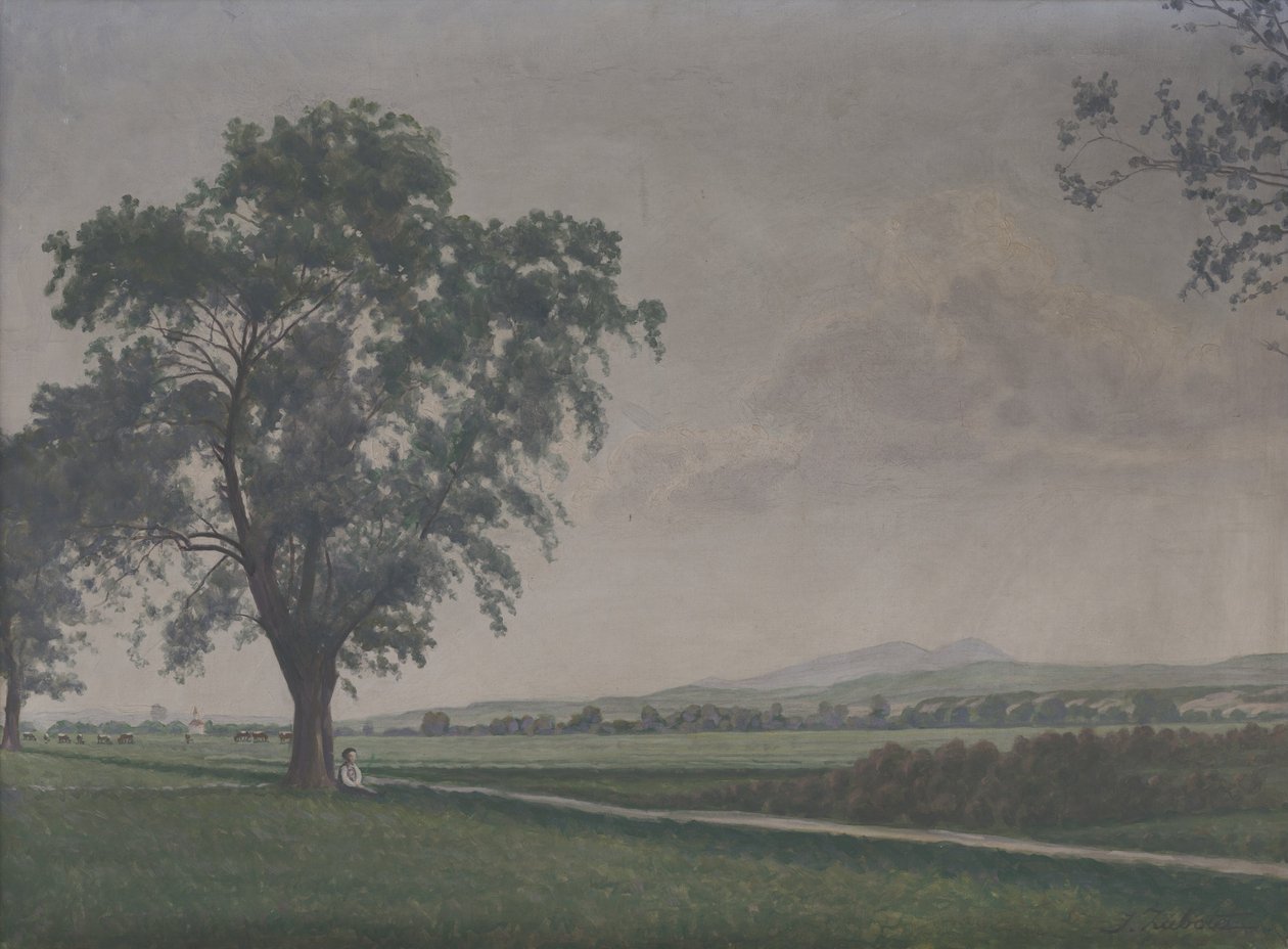 Paisagem, perto, Pribovce, vila de Ivan Zabota