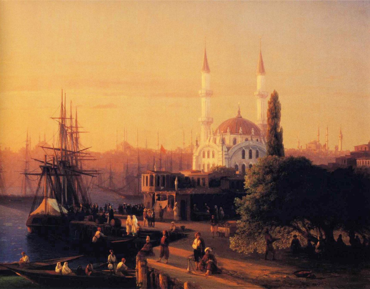 Panorama de Constantinopole (pormenor) de Ivan Aivazovsky