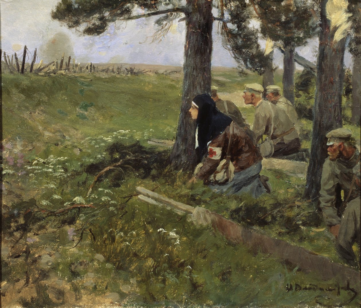 Uma enfermeira, 1914-1917 de Ivan Alexeyevich Vladimirov