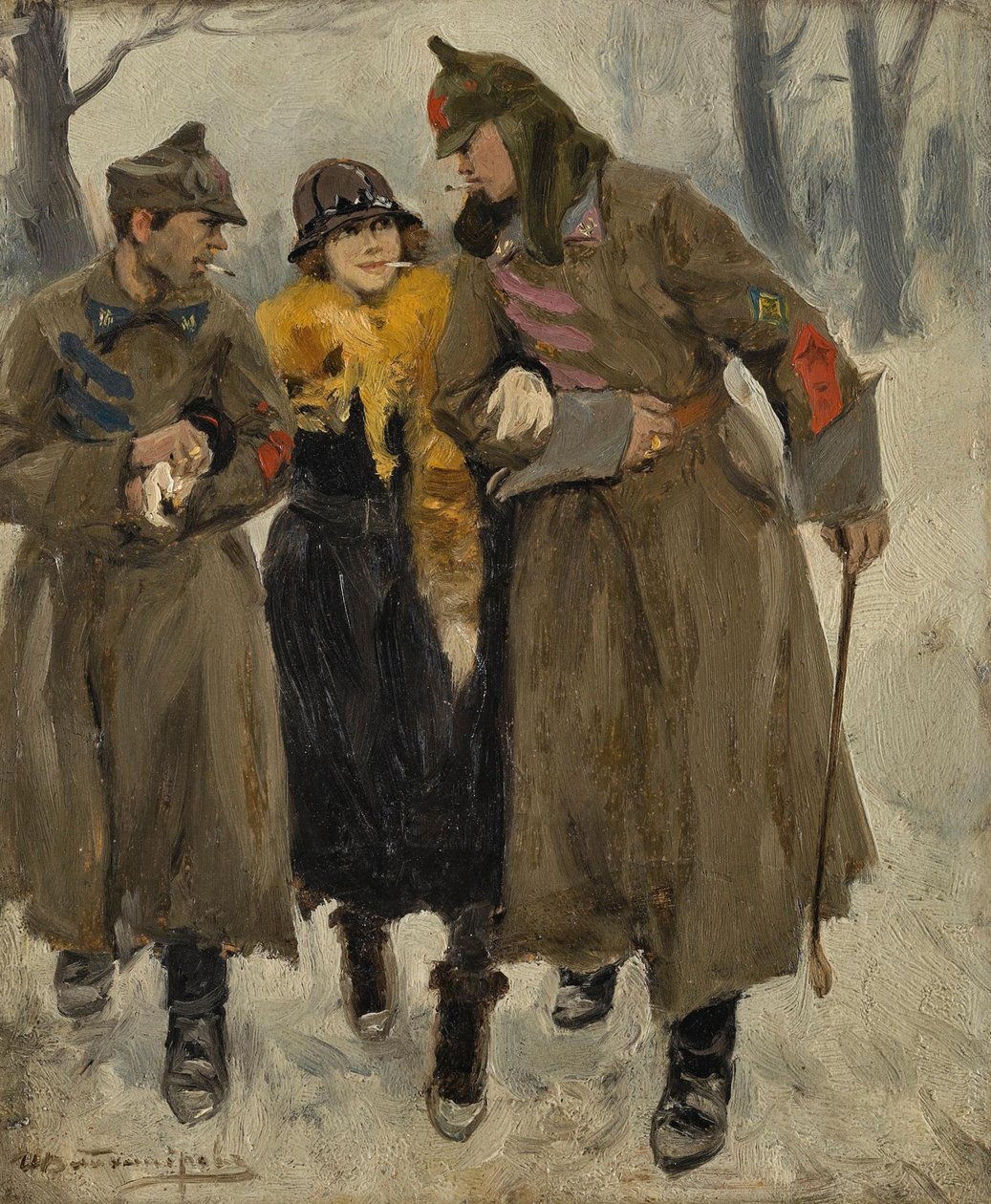 Soldados Com Prostituta. de Ivan Alexeyevich Vladimirov