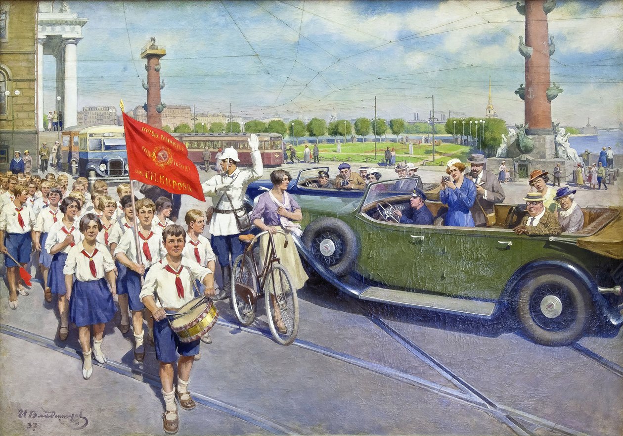 Os turistas estrangeiros em Leninegrado de Ivan Alexeyevich Vladimirov