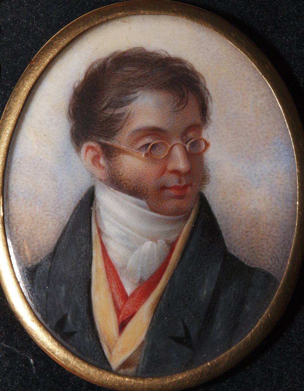 Retrato do Conde Karl Robert Nesselrode (1780-1862) por Winberg, Ivan Andreyevich (?-1851). Aguarela, Guache no chifre, final da década de 1820, Museu Estadual de A.S. Pushkin, Moscou de Ivan Andreyevich Winberg