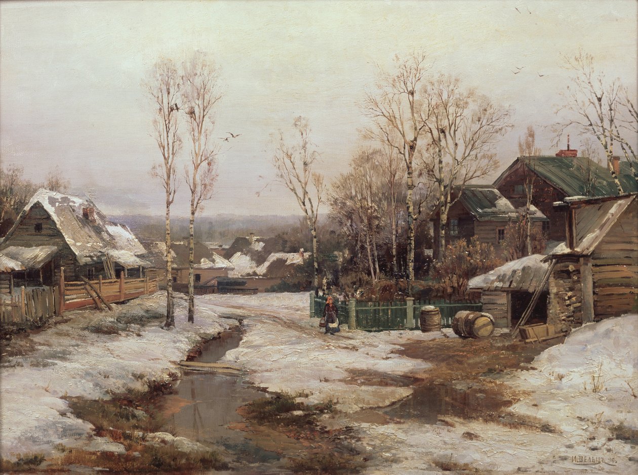 Primavera perto de São Petersburgo, 1896 de Ivan Avgustovich Velz