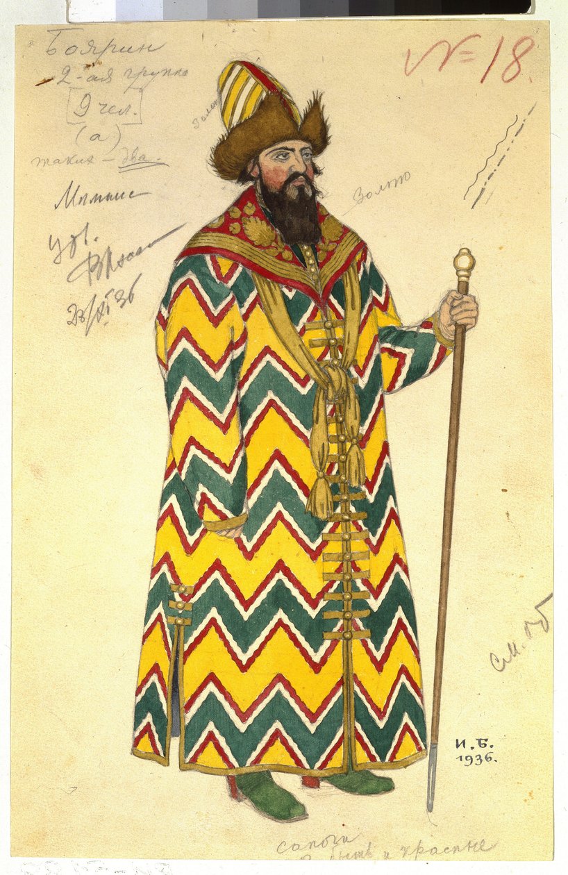 Boyard (boiard, boiar). Costume pour l