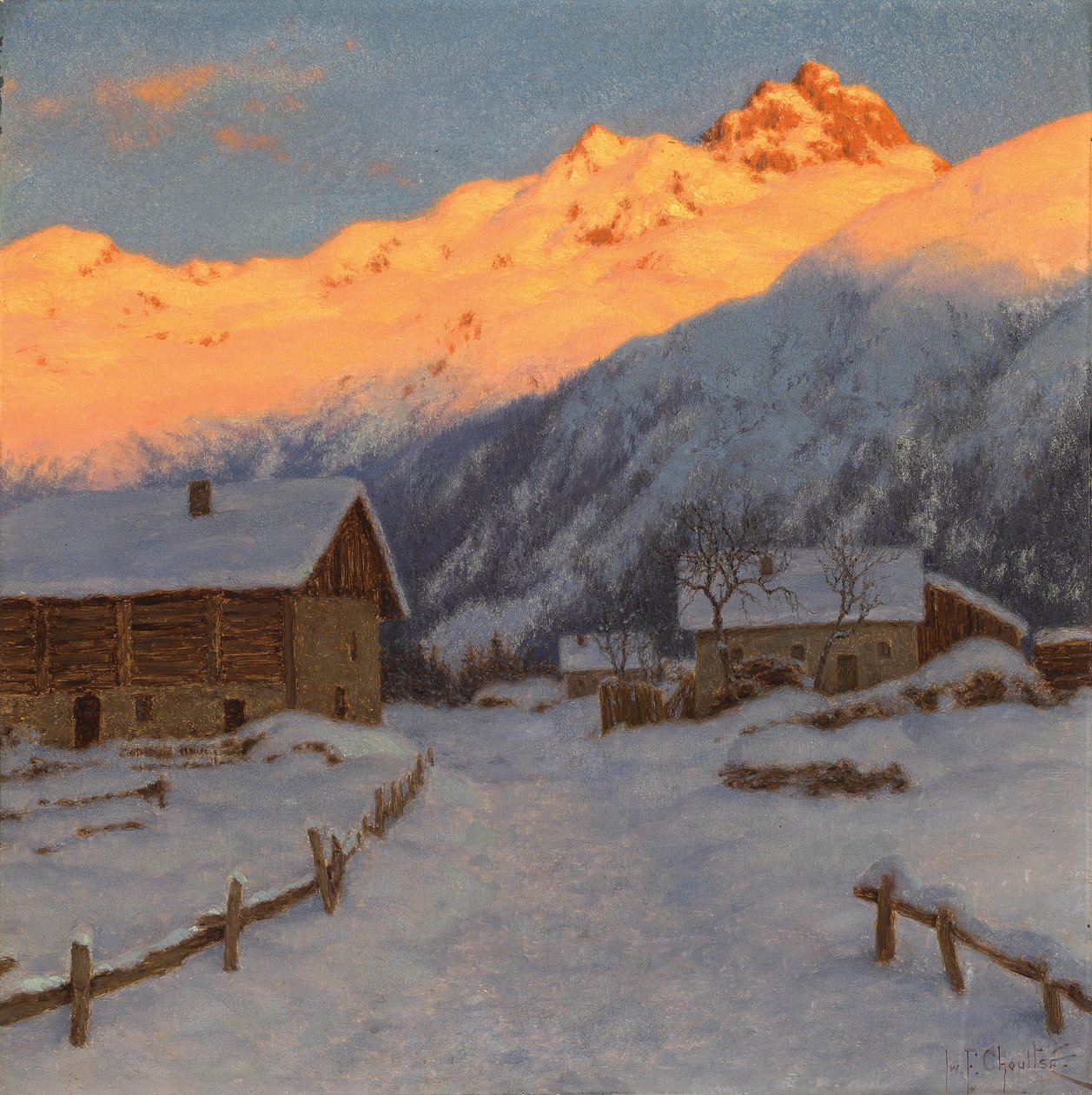 Noite na montanha, Alta Saboia de Ivan Fedorovich Choultse