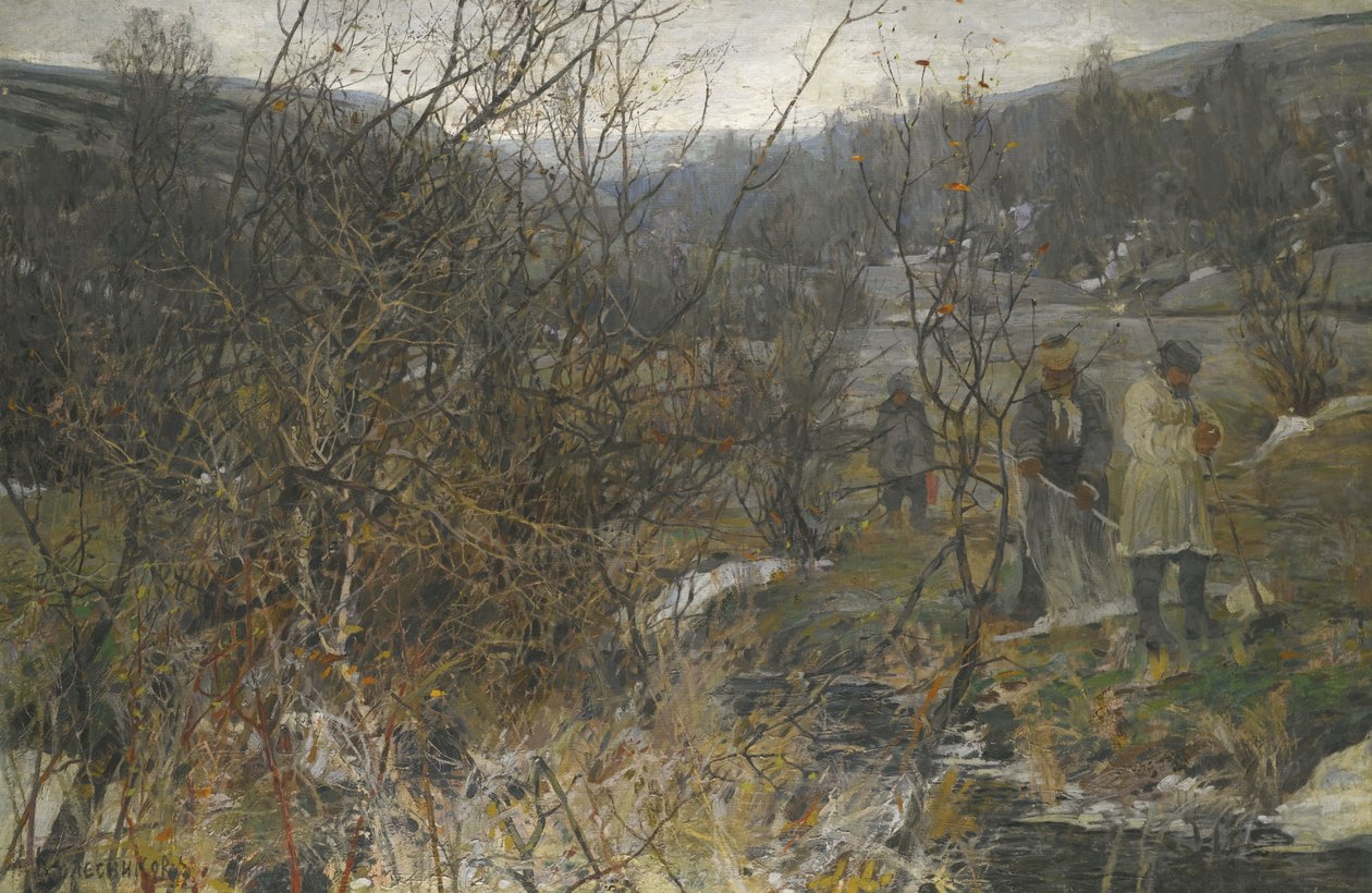 Caça de inverno de Ivan Fyodorovich Kolesnikov