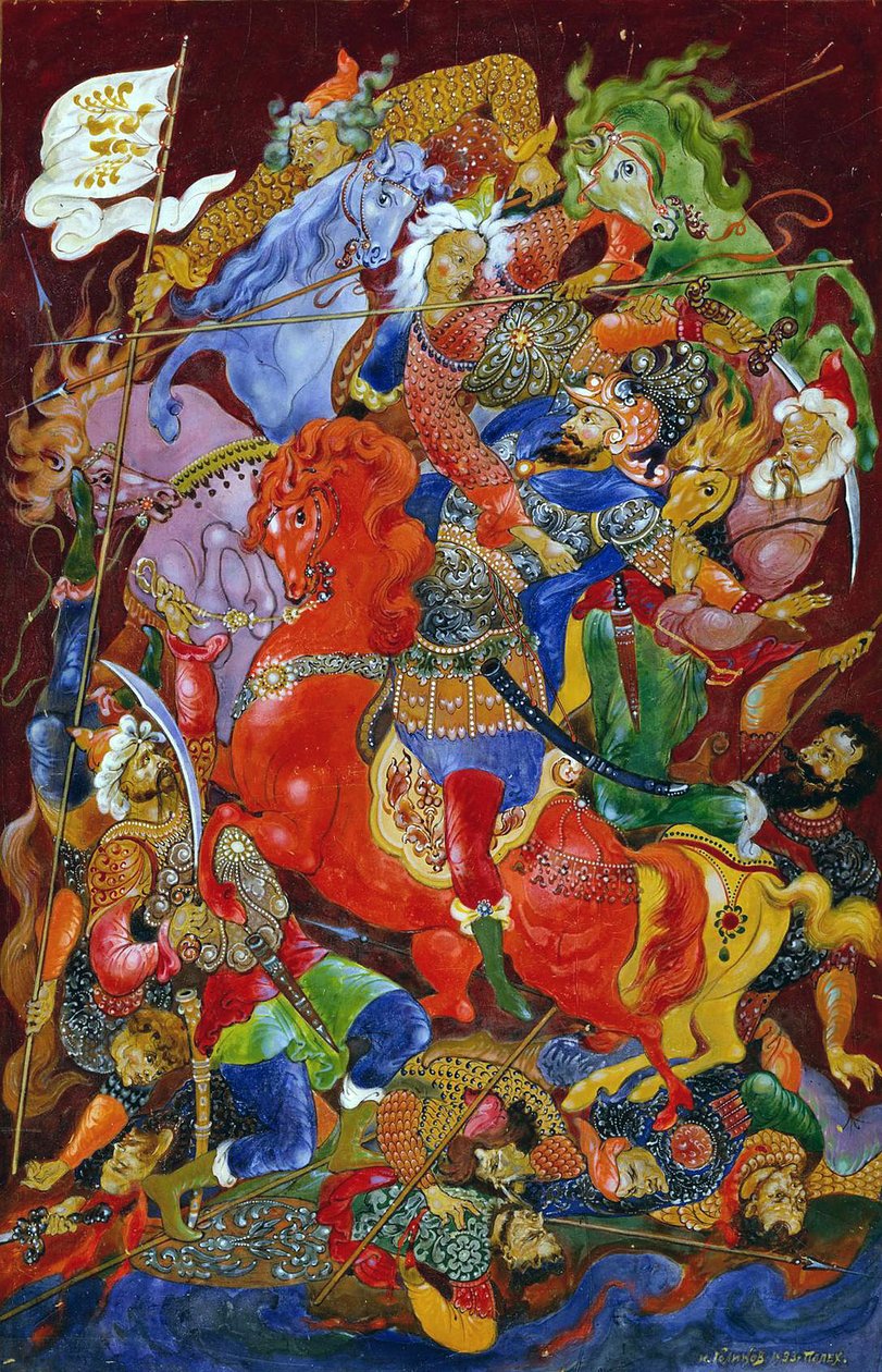 Captura do príncipe Igor, 1932-1933. de Ivan Ivanovich Golikov