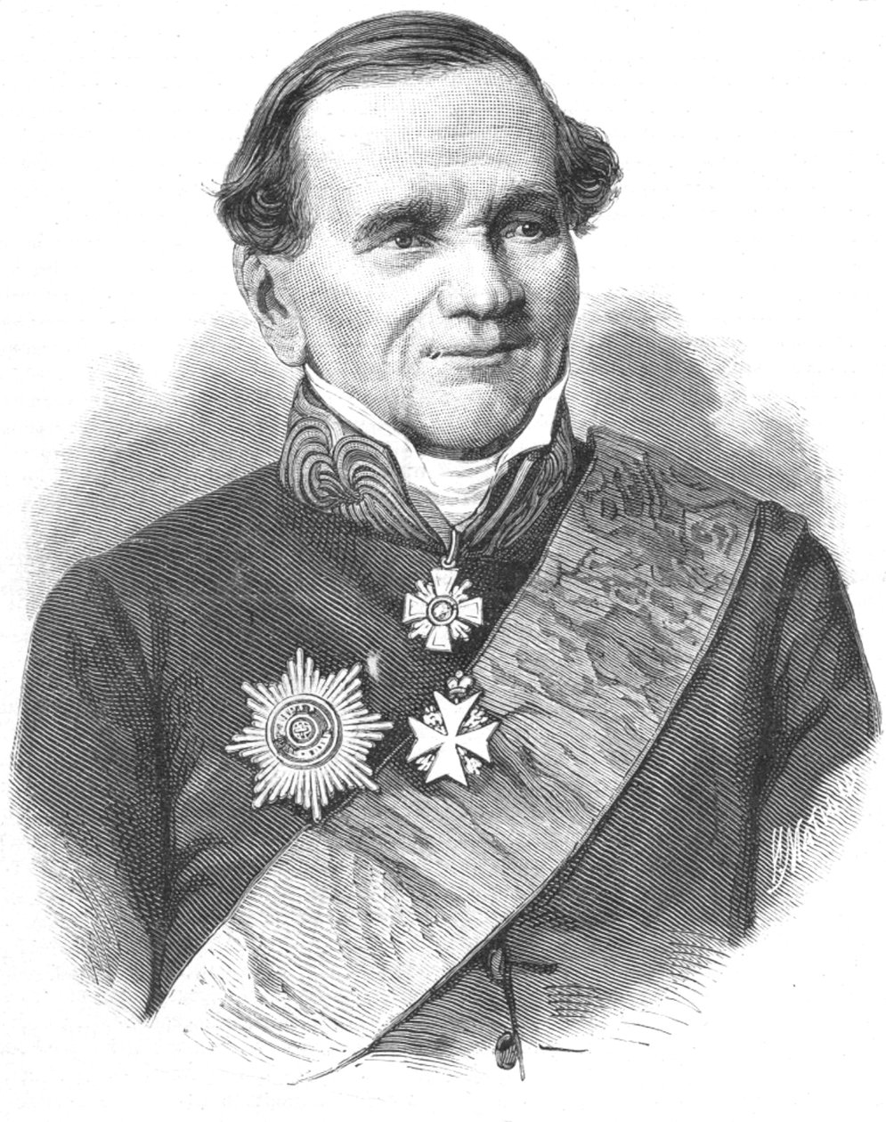 Fyodor Nikolayevich Glinka 1786-1880 de Ivan Ivanovich Matyushin
