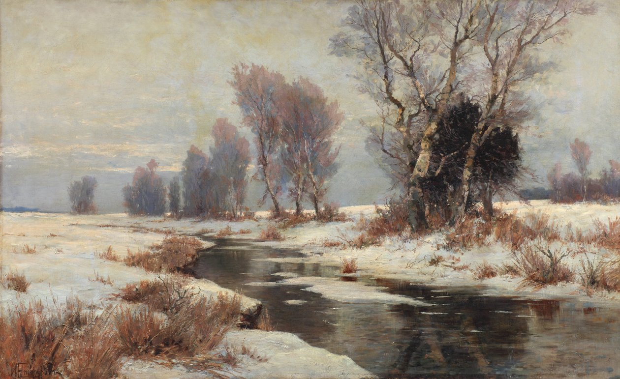 Paisagem de primavera, década de 1890. de Ivan Ivanovich Yendogurov