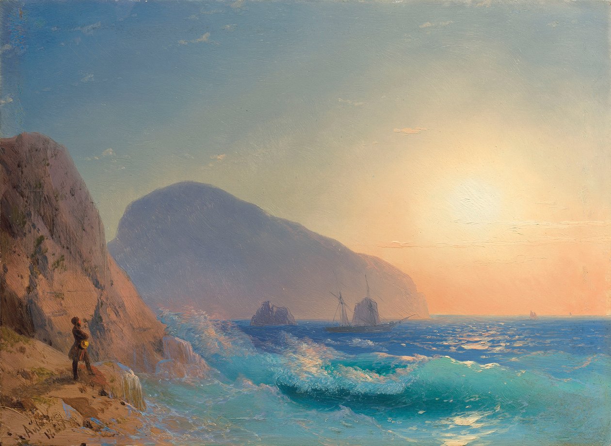 Alexander Pushkin na Crimeia. de Ivan Konstantinovich Aivazovsky