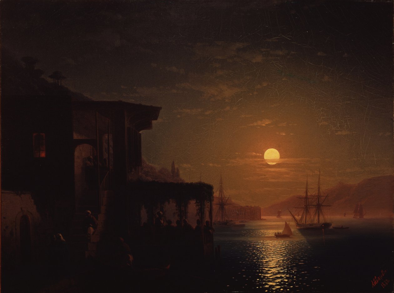 Constantinopla na noite de 1882 de Ivan Konstantinovich Aivazovsky