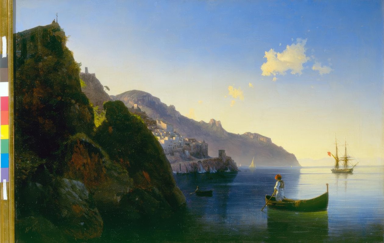 A costa de Amalfi de Ivan Konstantinovich Aivazovsky