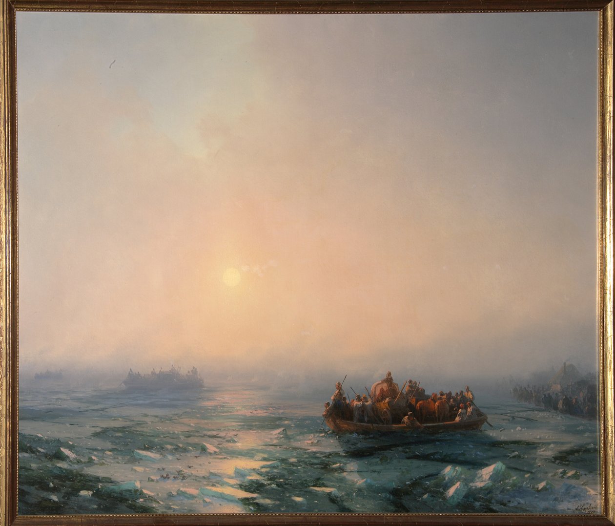 Gelo flutuando no rio Dnieper, 1872 de Ivan Konstantinovich Aivazovsky