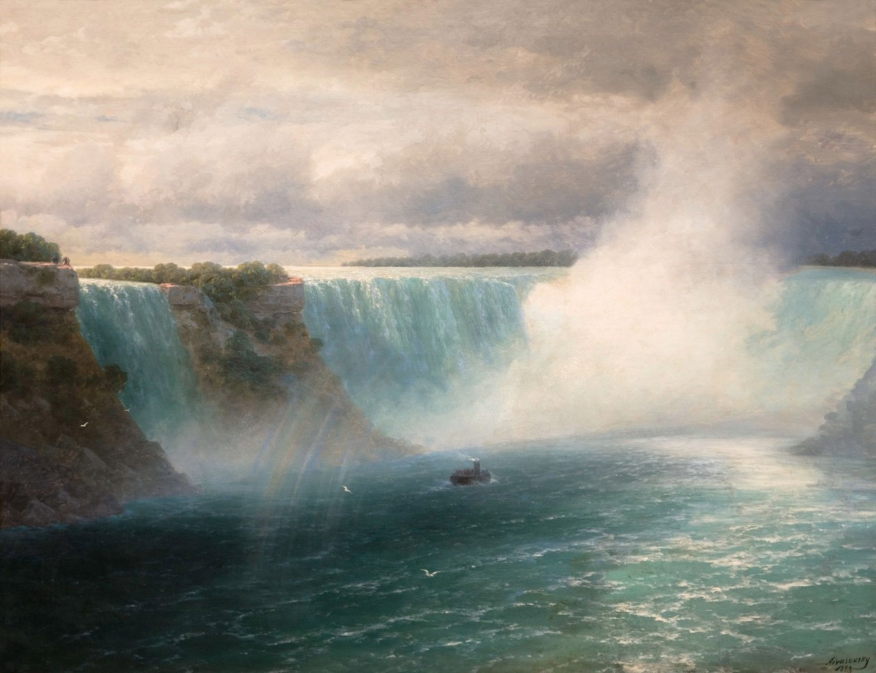 Niagara Falls por Aivazovsky, Ivan Konstantinovich (1817-1900) de Ivan Konstantinovich Aivazovsky