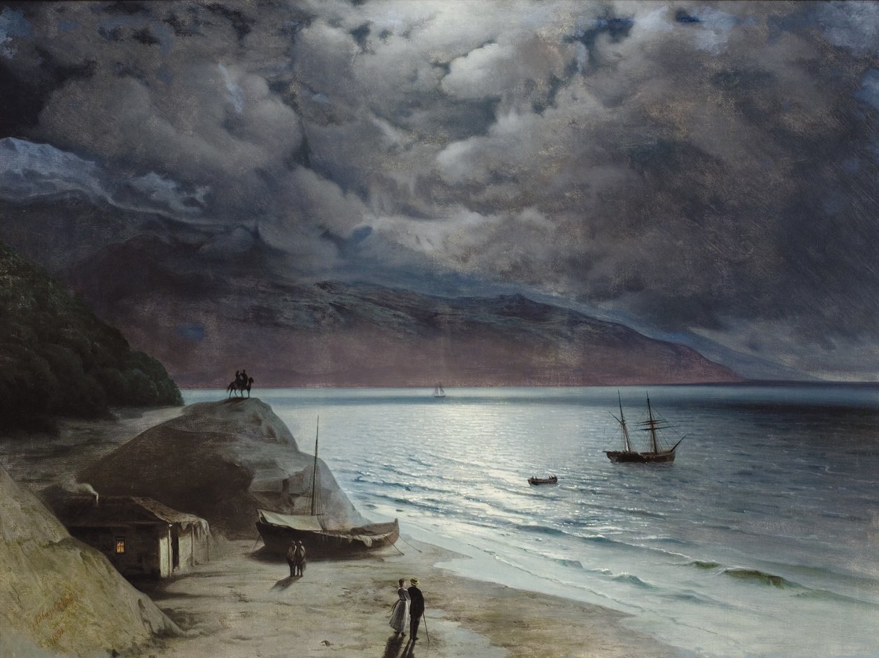 Noite em Gurzuf, 1891 de Ivan Konstantinovich Aivazovsky