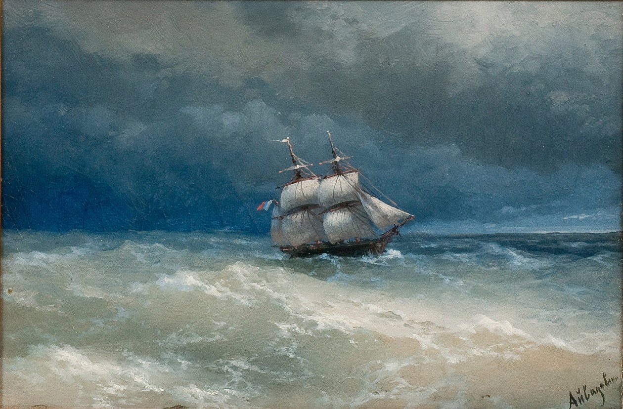 Mar tempestuoso de Ivan Konstantinovich Aivazovsky