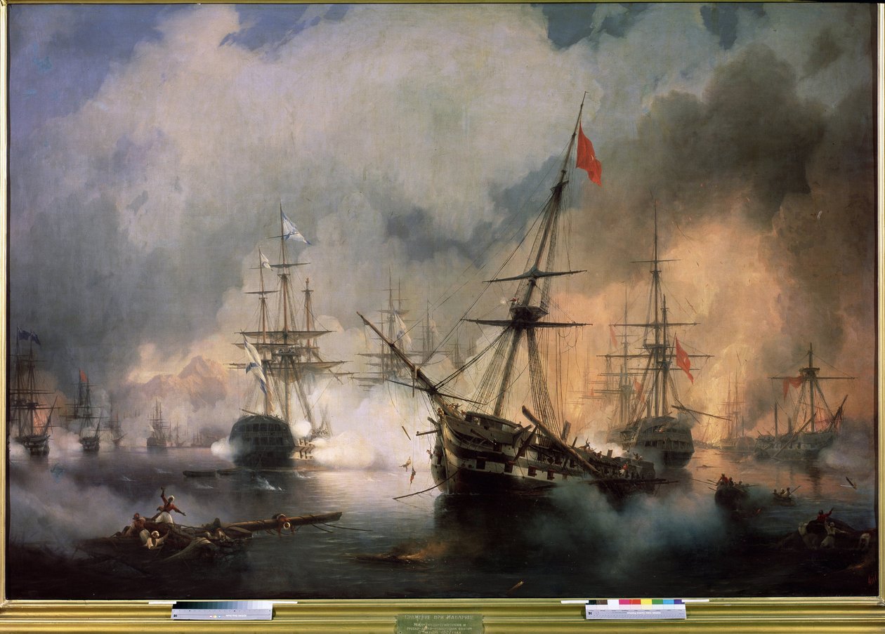 Batalha de Navarino, 20 de outubro de 1827 de Ivan Konstantinovich Aivazovsky