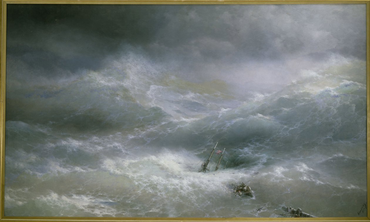 A onda por Aivazovsky, Ivan Konstantinovich (1817-1900) de Ivan Konstantinovich Aivazovsky