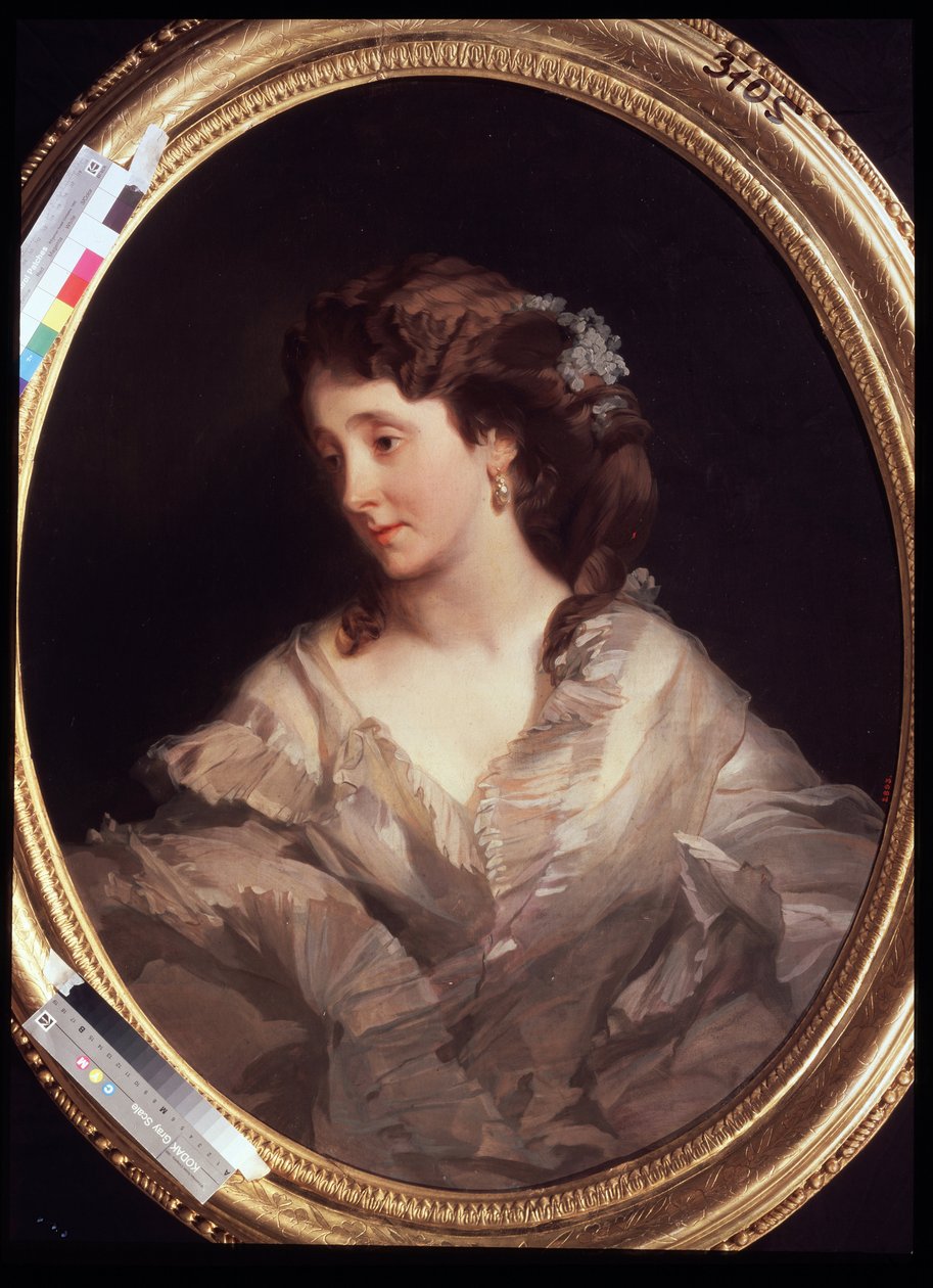Retrato de Alexandra Chelischeva. Pintura de Ivan Kosmich Makarov (1822-1897), óleo sobre tela, ca. 1860. Arte russa, retrato do século XIX. Galeria Estadual Tretyakov, Moscovo. de Ivan Kosmich Makarov