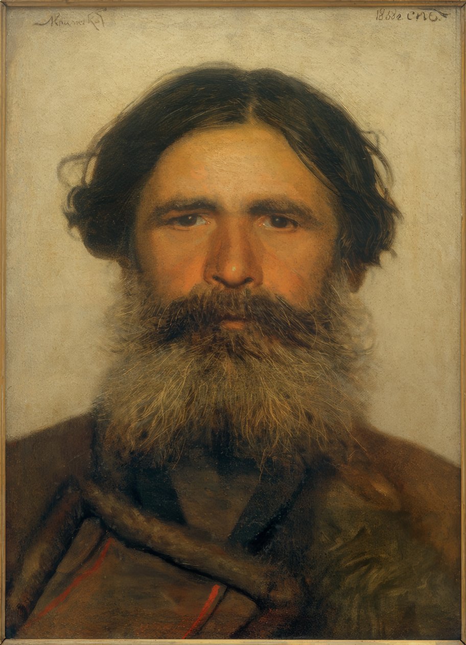 Retrato de um fazendeiro de Ivan Nikolaevich Kramskoy