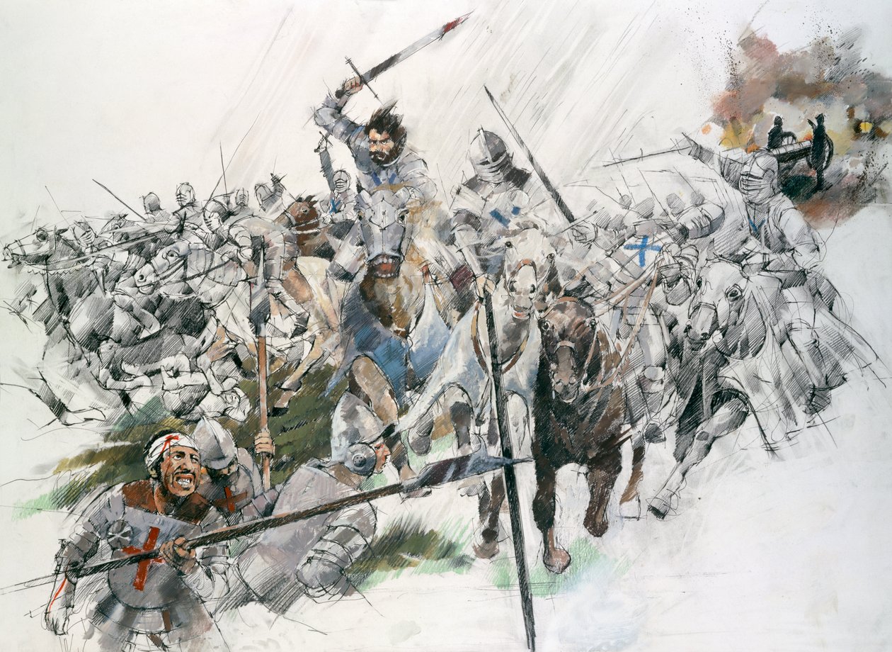 Batalha de Flodden Field, 1513, c1990-2010. de Ivan Lapper
