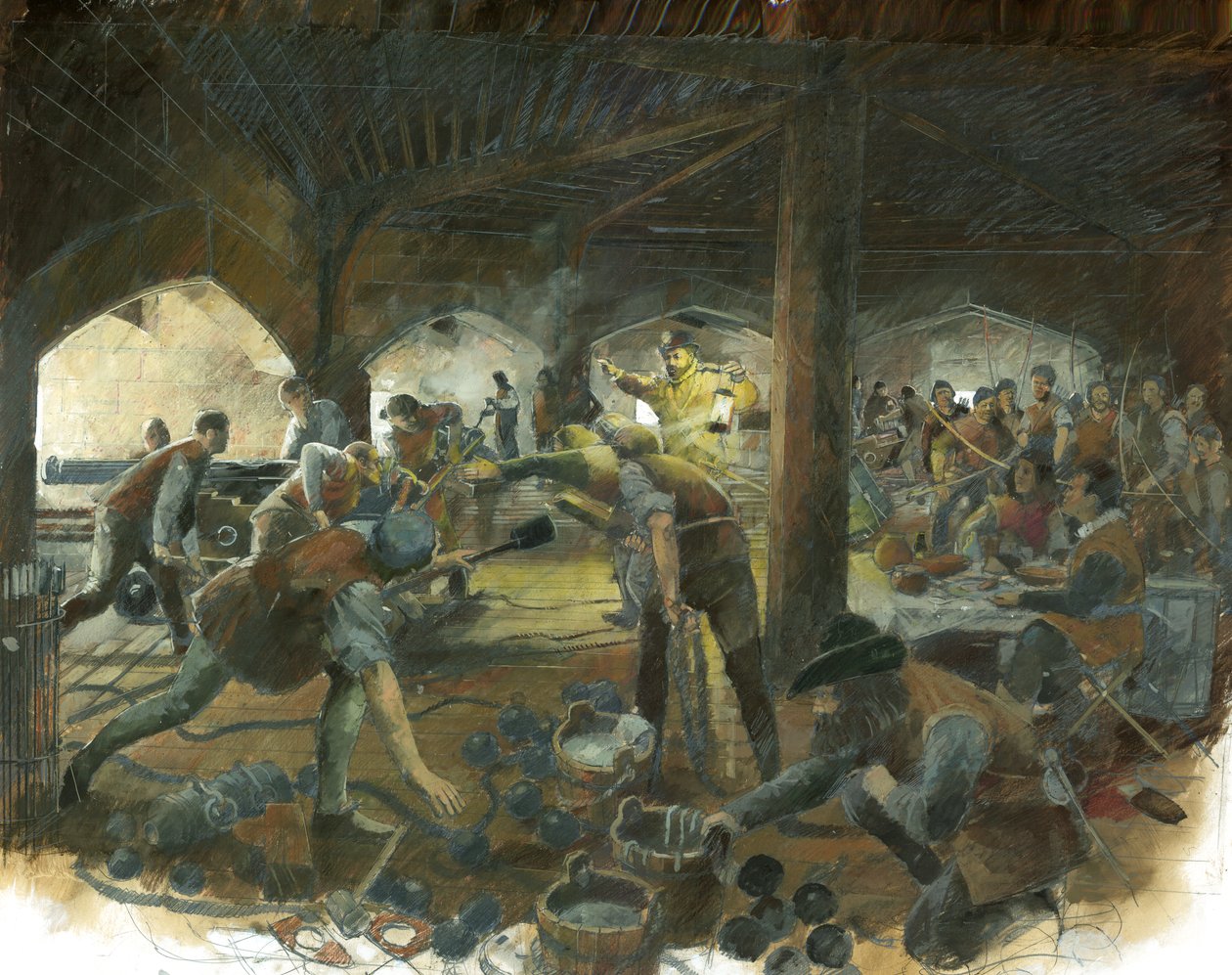 Convés de armas, Castelo de Pendennis de Ivan Lapper