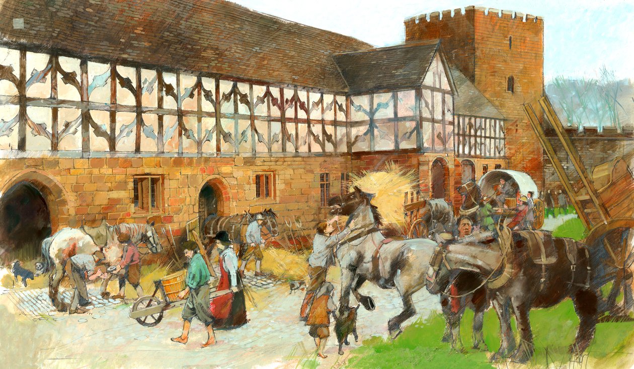 Estábulos do Castelo de Kenilworth, c1990-2010 de Ivan Lapper