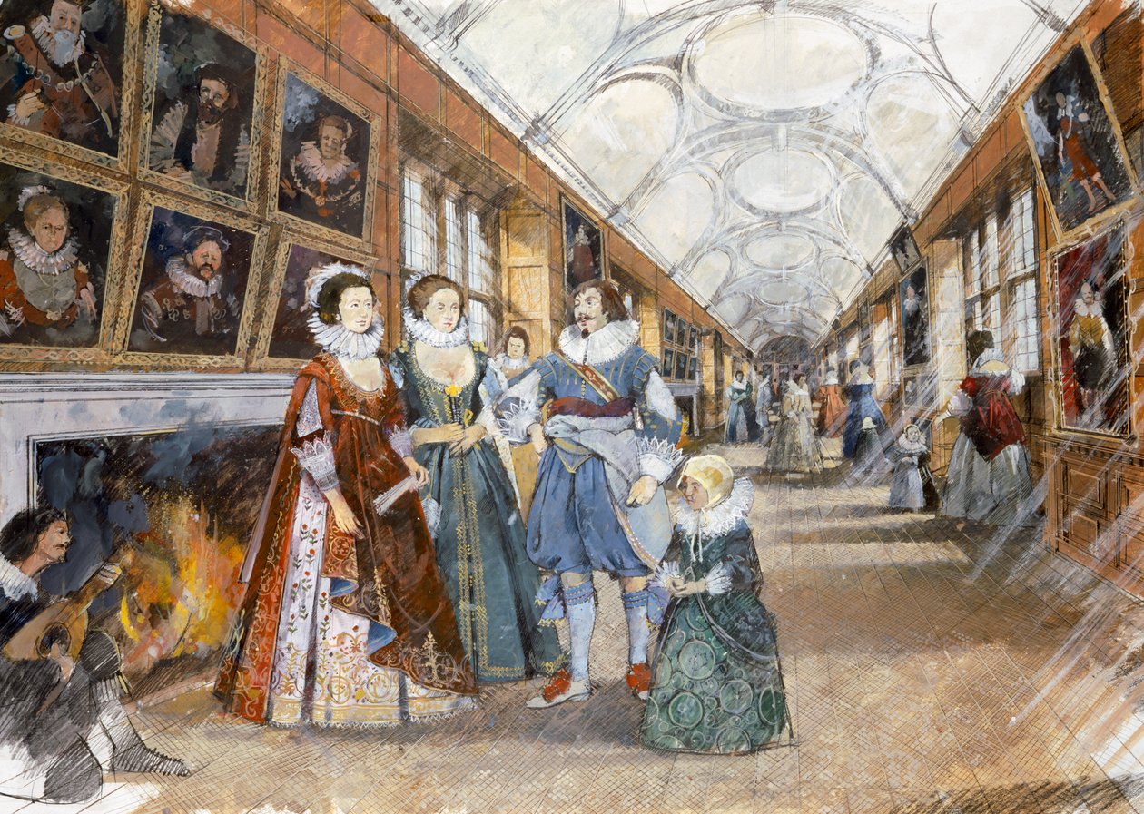 Kirby Hall, início do século XVII, c1990-2010 de Ivan Lapper