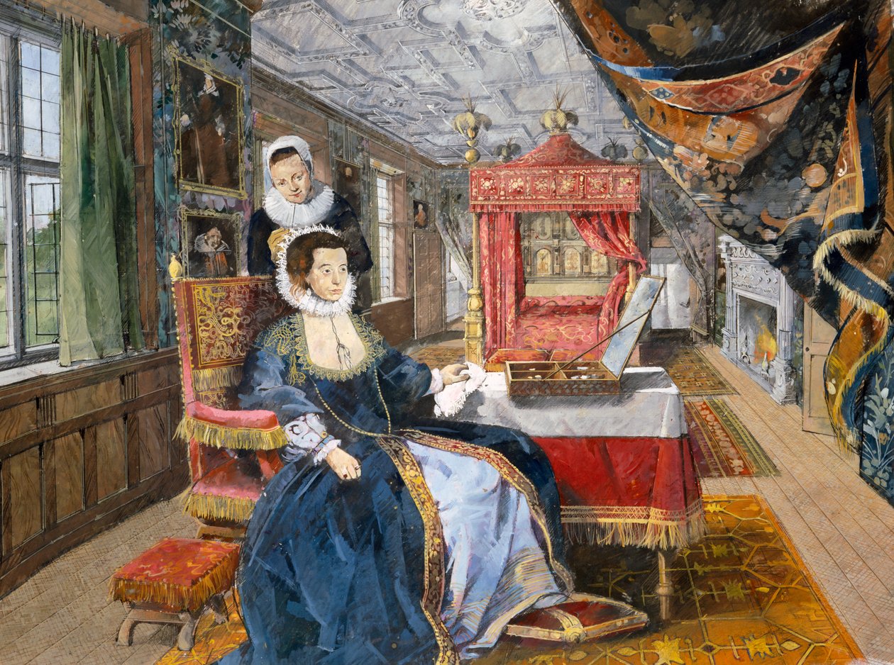 Kirby Hall, início do século XVII, c1990-2010 de Ivan Lapper