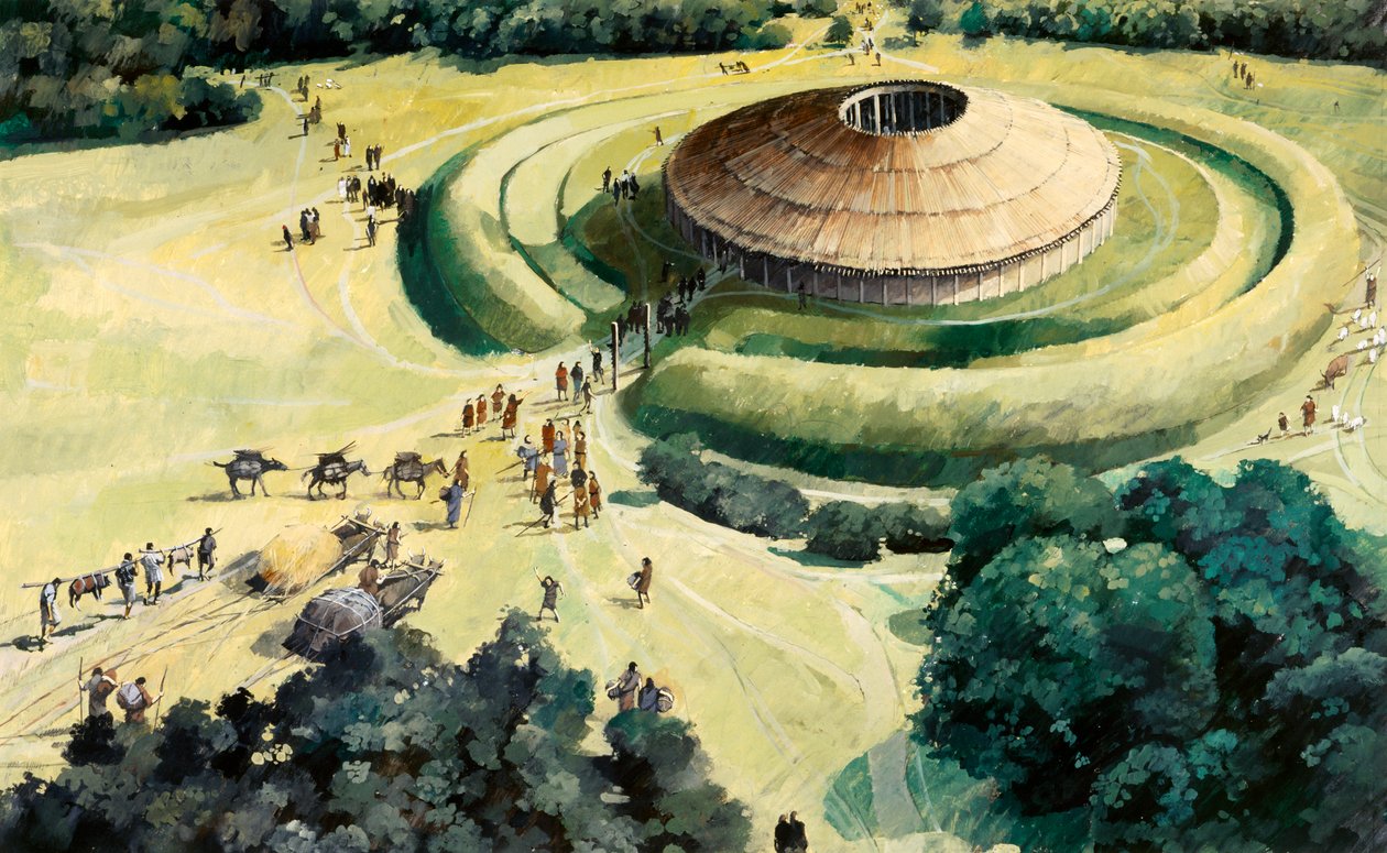 Henge ritual neolítico de Knowlton, c1990-2010 de Ivan Lapper