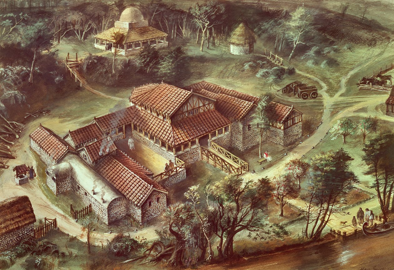 Lullingstone Roman Villa, AD360, c1990-2010 de Ivan Lapper