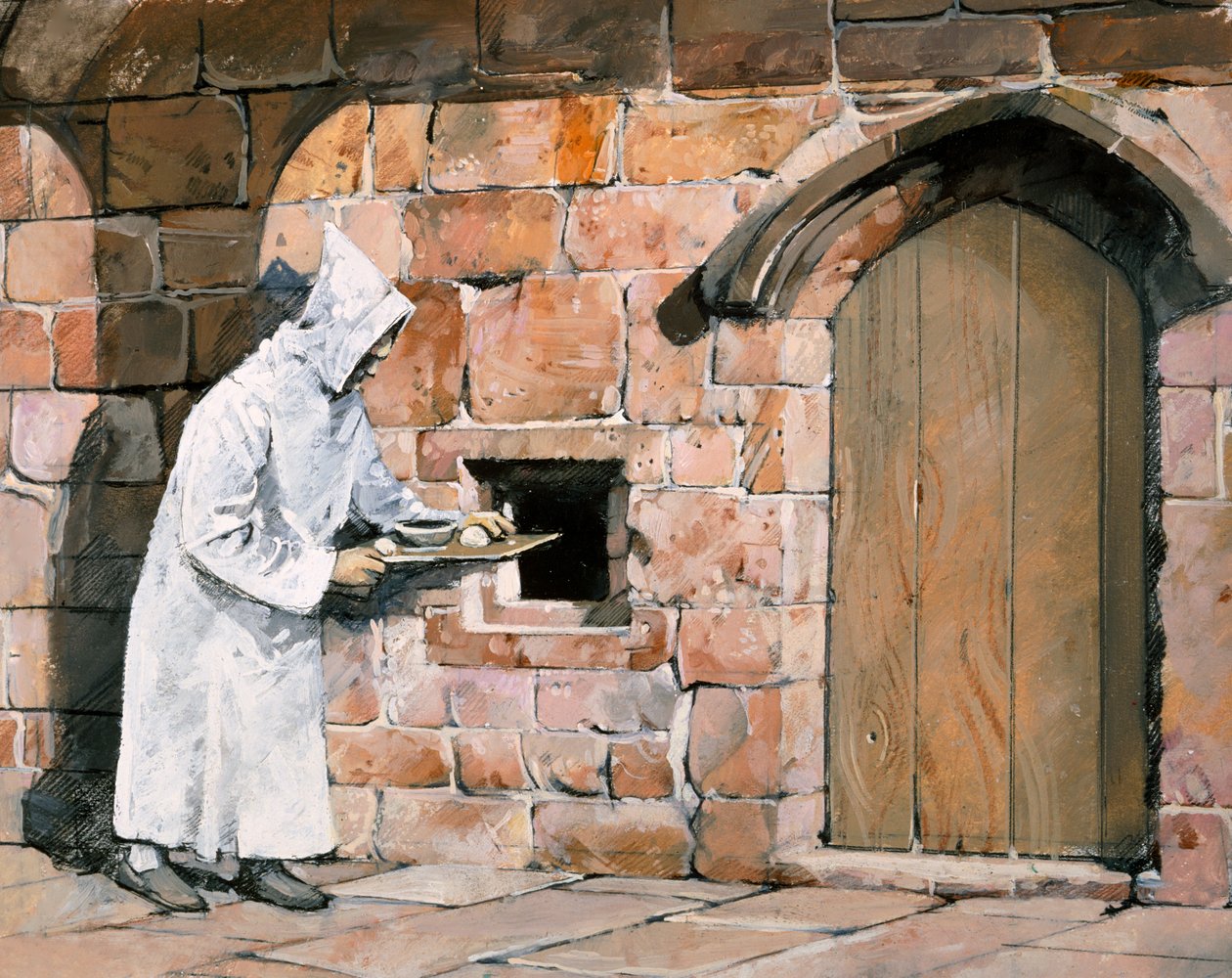 Monge, Monte Grace Priory, século 14, c1990-2010 de Ivan Lapper