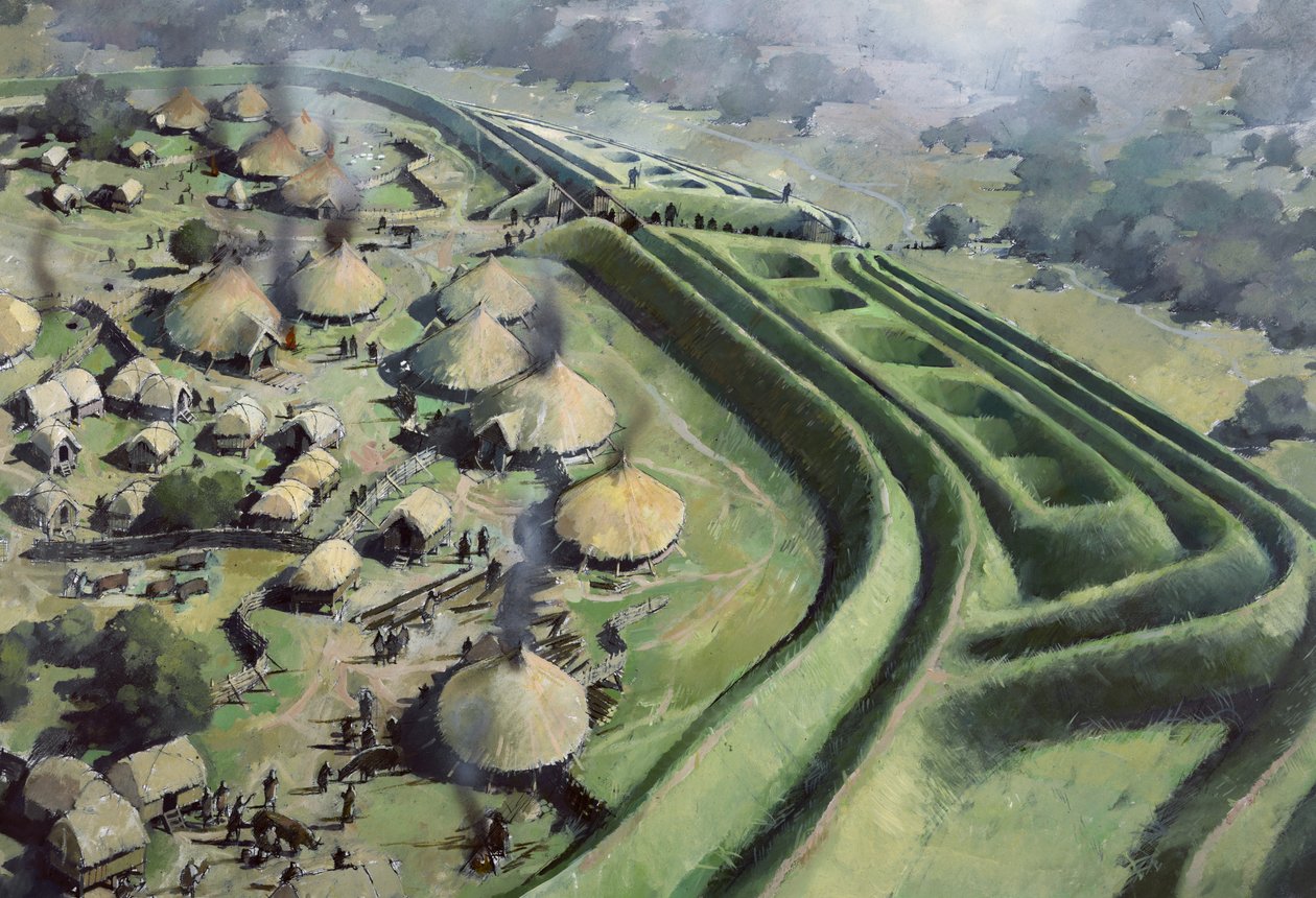 Forte da antiga colina de Oswestry de Ivan Lapper