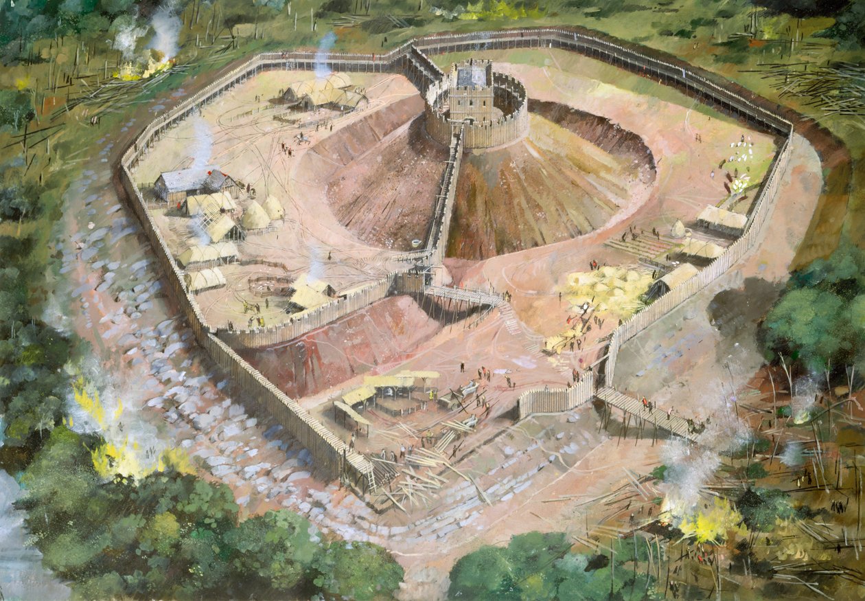 Castelo Pickering, século XII, c1990-2010 de Ivan Lapper