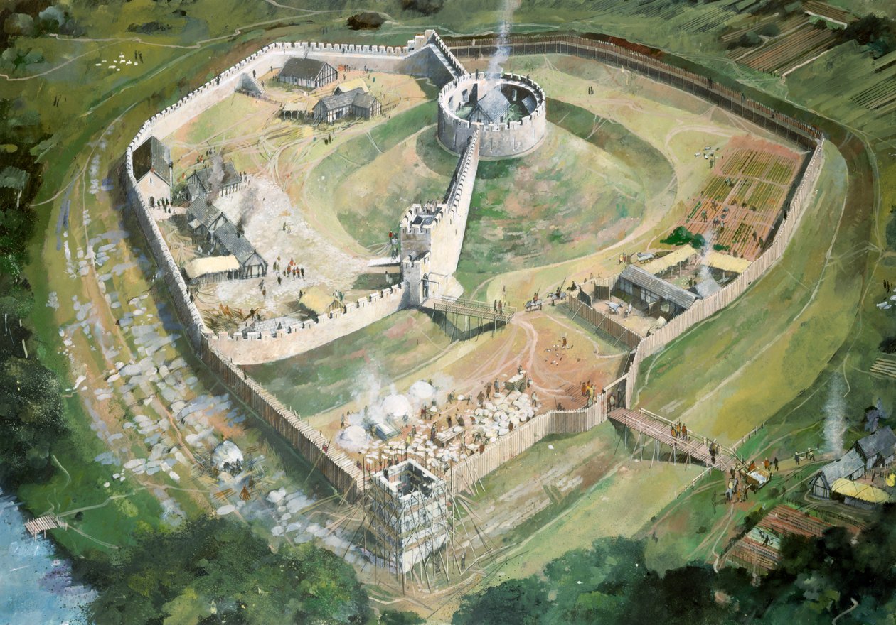 Castelo Pickering, século 13, c1990-2010 de Ivan Lapper