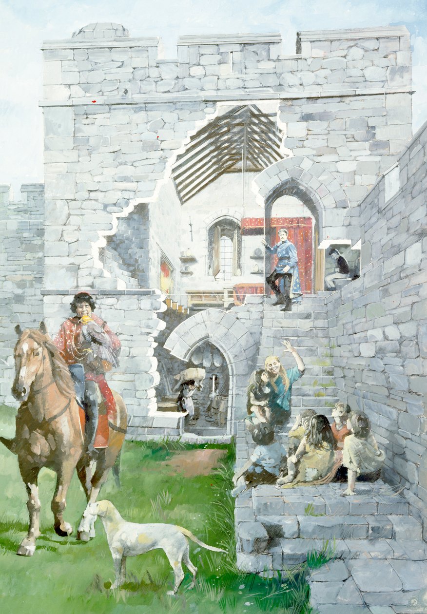 Castelo Pickering, século XIII, c1990-2010 de Ivan Lapper