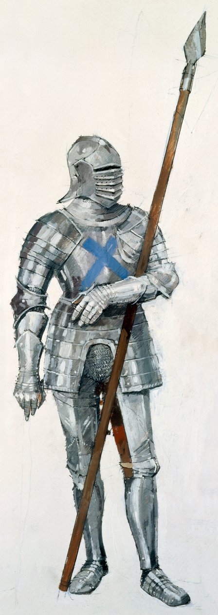 Soldado escocês, Batalha de Flodden Field, 1513, c1990-2010 de Ivan Lapper