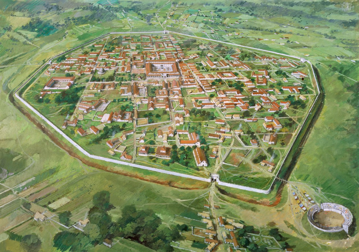 Muralhas romanas de Silchester, século III, 1990-2010. de Ivan Lapper
