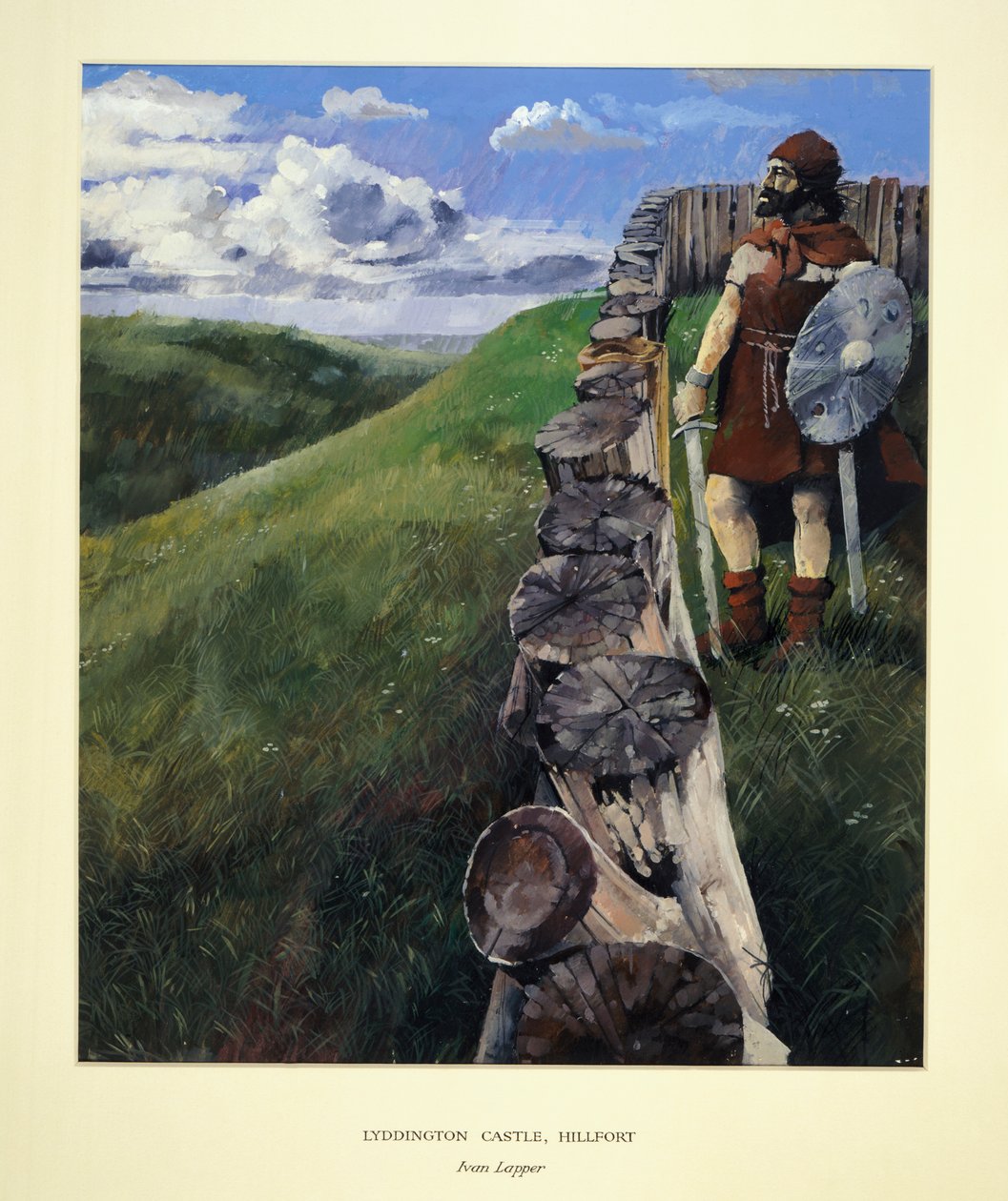 Soldado no Lyddington Castle Hillfort, Leicestershire, 1994 de Ivan Lapper