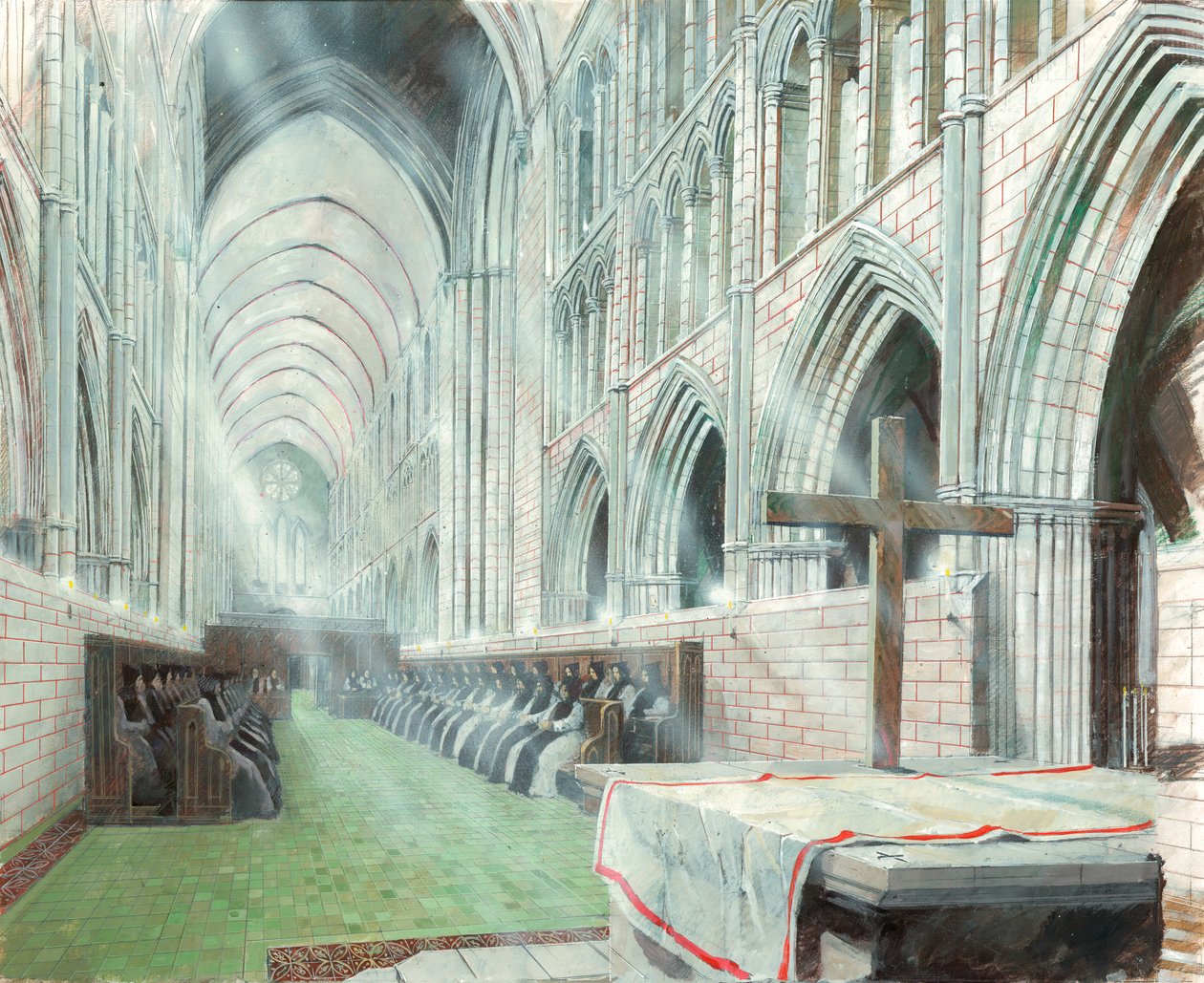 Abadia de Waverley, século 13, c1990-2010 de Ivan Lapper
