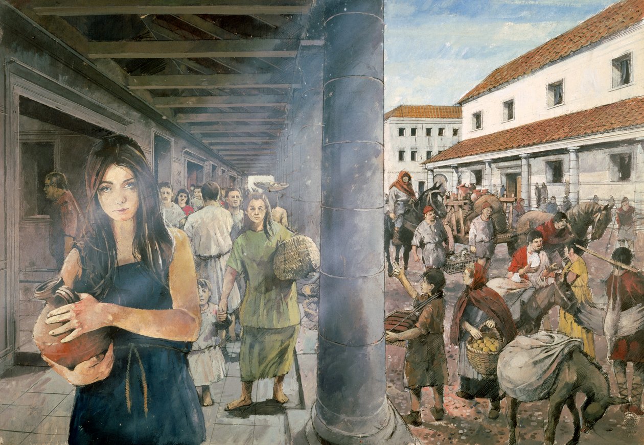 Cidade romana de Wroxeter, século II, c1990-2010 de Ivan Lapper