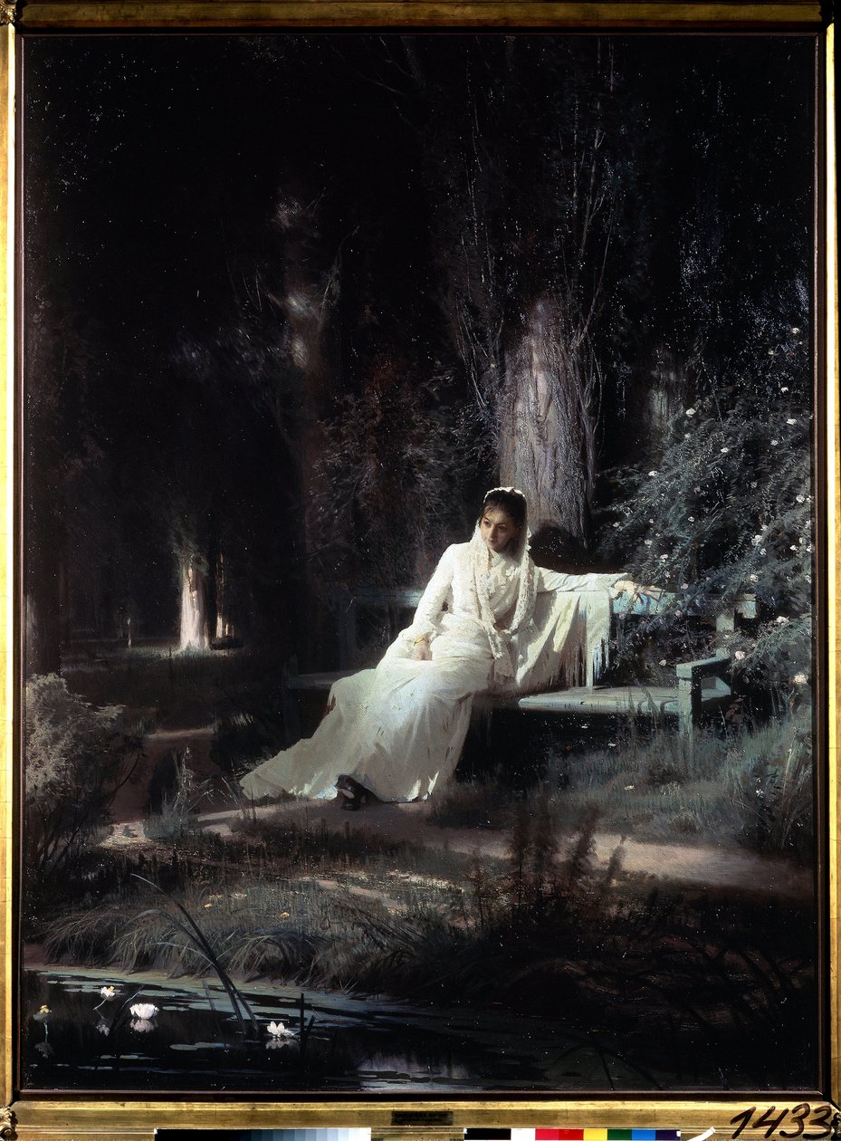 Noite iluminada pelo luar de Ivan Nikolaevich Kramskoy