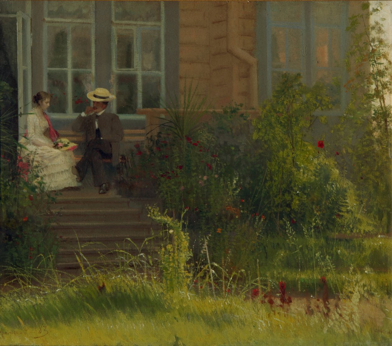 Artistas Dacha em Siverskaya, 1883 de Ivan Nikolaevich Kramskoy