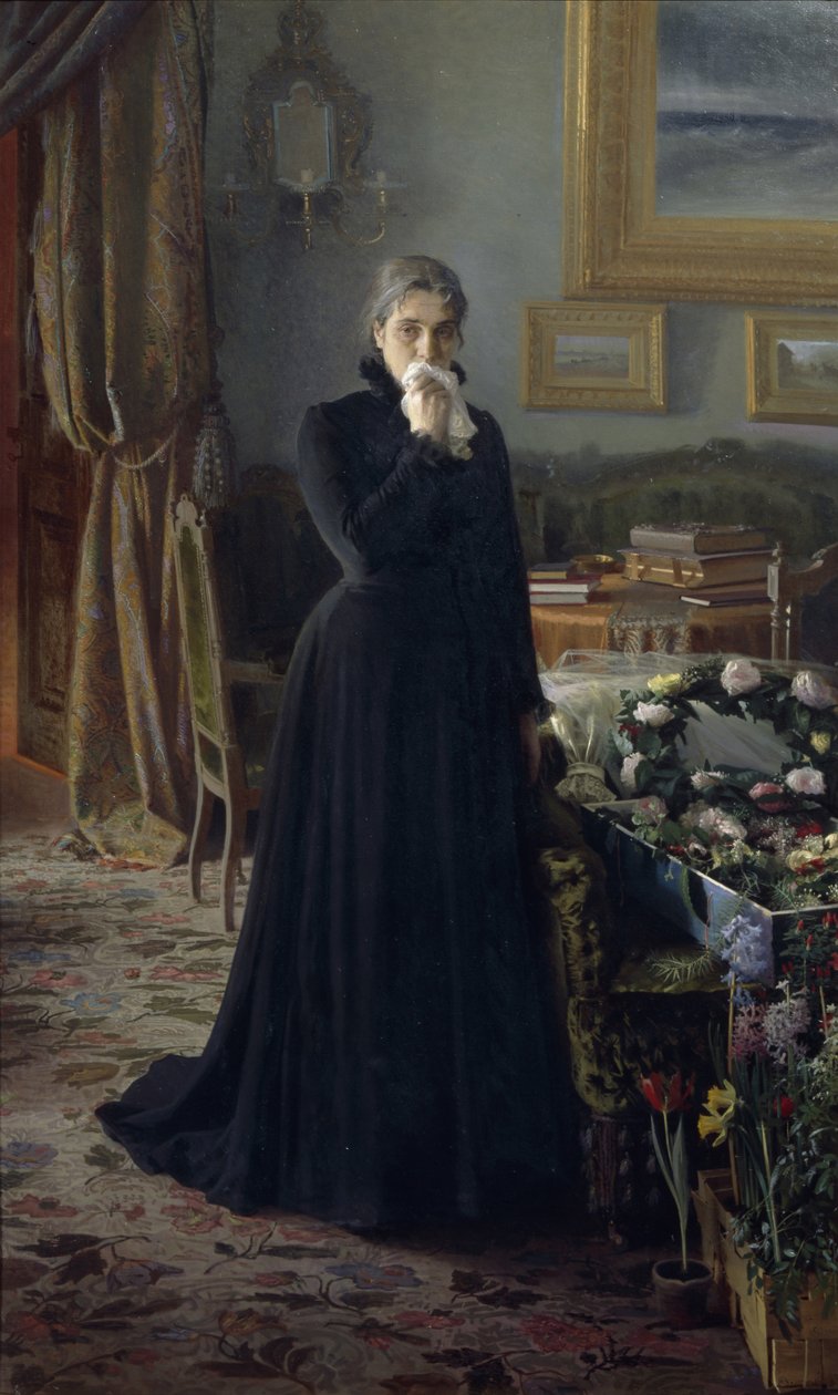 Luto inconsolável, 1884 de Ivan Nikolaevich Kramskoy