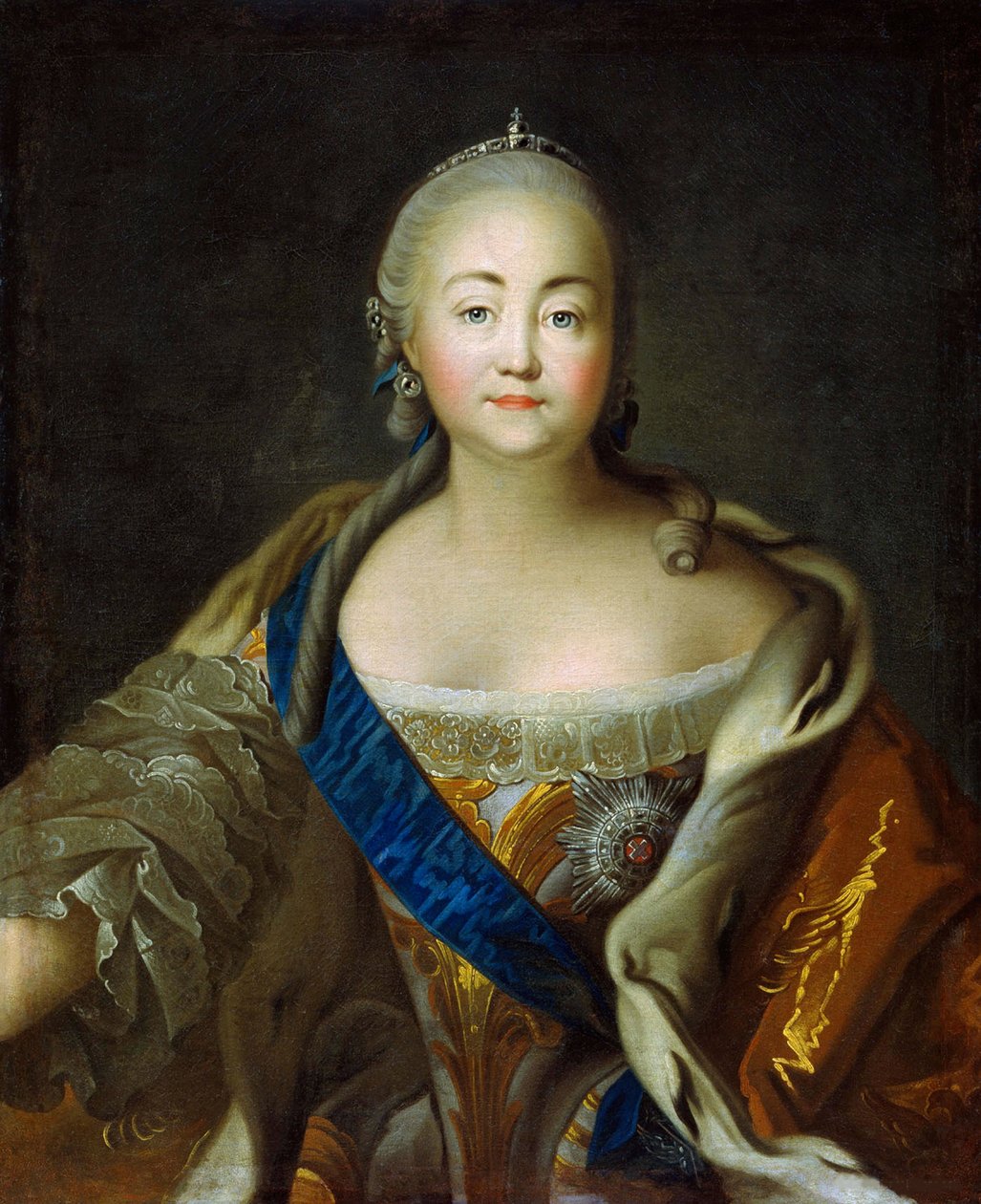 Retrato da Imperatriz Elisabeth 1709-1762, 1750-1760. de Ivan Petrovich Argunov