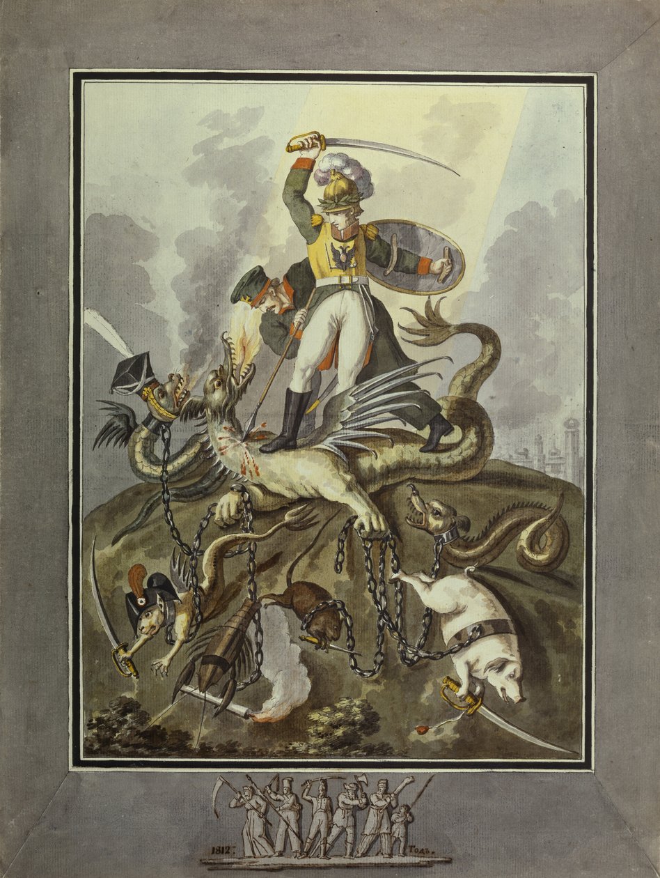 1812. Alegoria, 1813 de Ivan Philippovich Tupylev