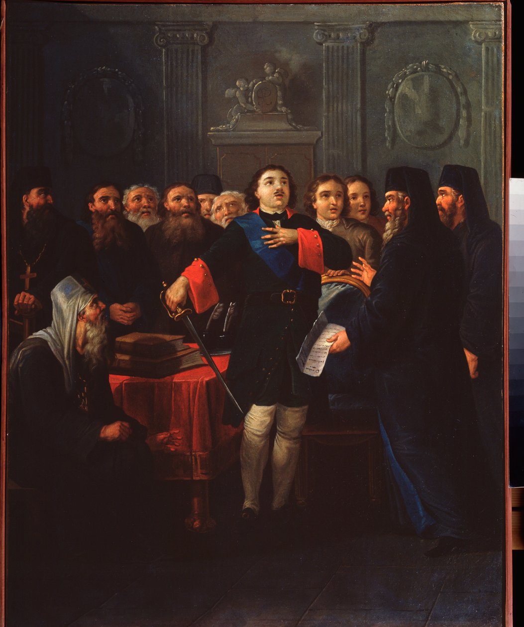 O czar Pedro I fundou o Santo Sínodo de Ivan Philippovich Tupylev