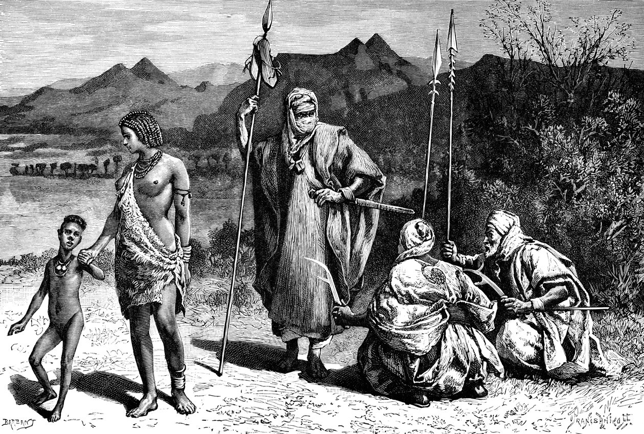 Um grupo de Tibbus, norte da África, 1895. de Ivan Pranishnikoff